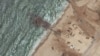 Parçalanan iskelenin kalan kısmının uydu görüntüsü- 29 Mayıs 2024.