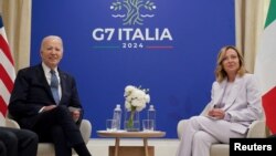 İtalya'nın ev sahipliğinde yapılan zirveye çok sayıda ülke lideri katılıyor. ABD Başkanı Joe Biden ile İtalya Başbakanı Meloni de zirve çerçevesinde ikili bir görüşme yaptı- 14 Haziran 2024.